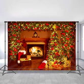 Lofaris Glitter Chrismas Tree Decoration Backdrop For Party